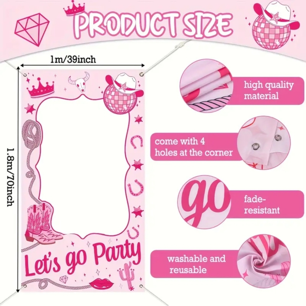 Disco Cowgirl Bachelorette Party Decor - Picture 5 of 7